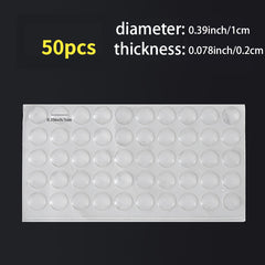 Rubber Bumpers Clear Self Adhesive Buffer Pads - Pack of 50 100pcs