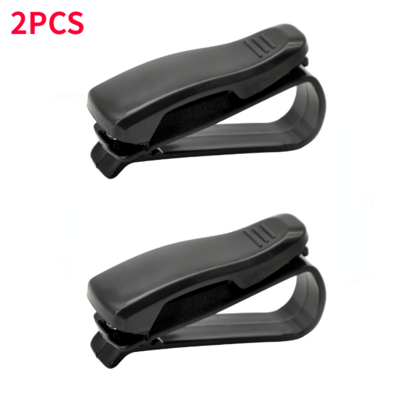 3pcs Universal Car Sunshade Glasses Case Sunglasses Clip Holder Bracket