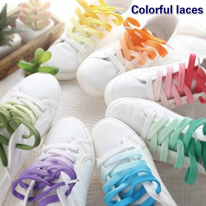 Gradient Lace Flat Lace for Sports Shoes - 1 Pair