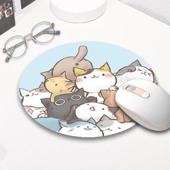 Funny Small Mouse Pad Non-Slip Base Stitched Edge Mousepad for Desk