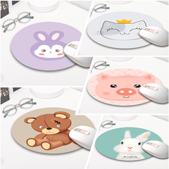 Funny Small Mouse Pad Non-Slip Base Stitched Edge Mousepad for Desk
