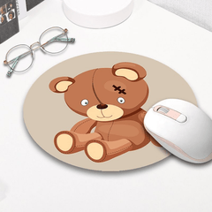 Funny Small Mouse Pad Non-Slip Base Stitched Edge Mousepad for Desk