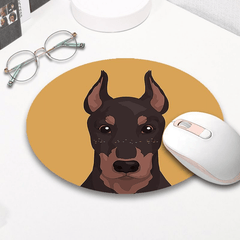 Funny Small Mouse Pad Non-Slip Base Stitched Edge Mousepad for Desk