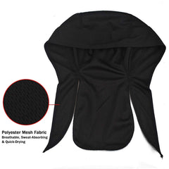 2 Pcs Solid Beanie Elastic Skull Caps Breathable Turban Lace Up Bonnet Beanies