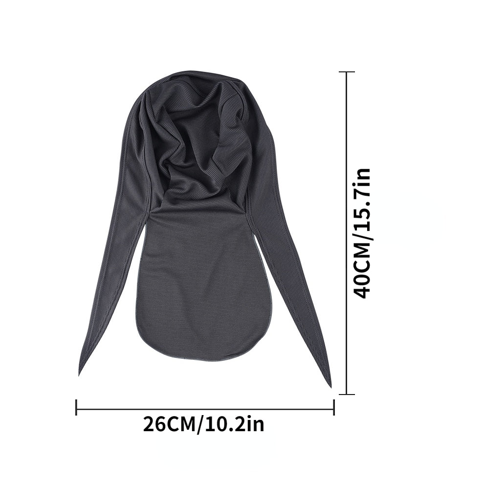2 Pcs Solid Beanie Elastic Skull Caps Breathable Turban Lace Up Bonnet Beanies
