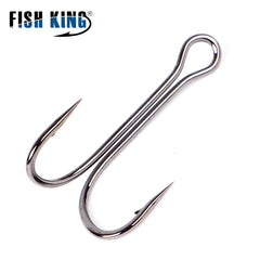 20pcs Carp Fishing Double Hooks with Soft Worm Lures