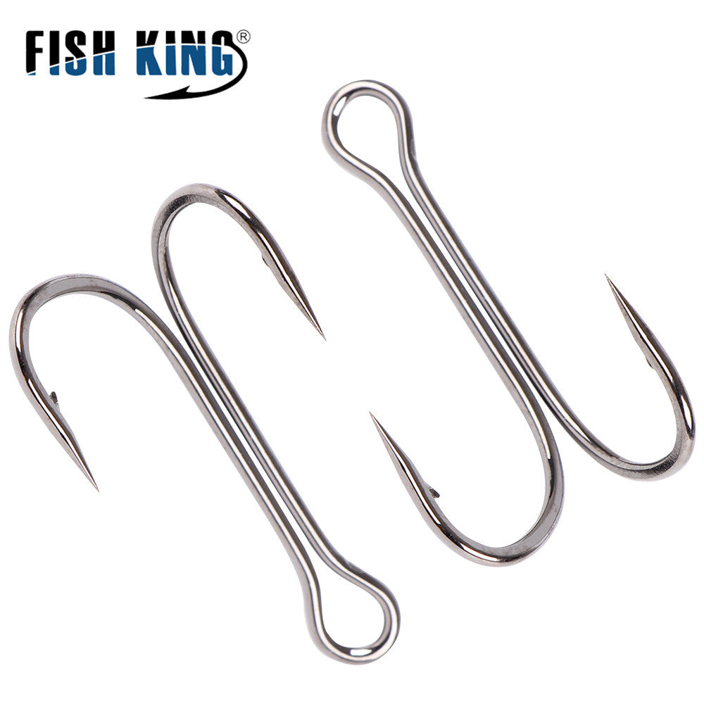 20pcs Carp Fishing Double Hooks with Soft Worm Lures