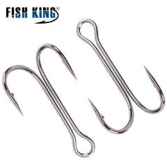 20pcs Carp Fishing Double Hooks with Soft Worm Lures