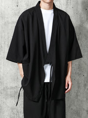 Sun Protection Men's Loose Retro Japanese Style Kimono Shirt