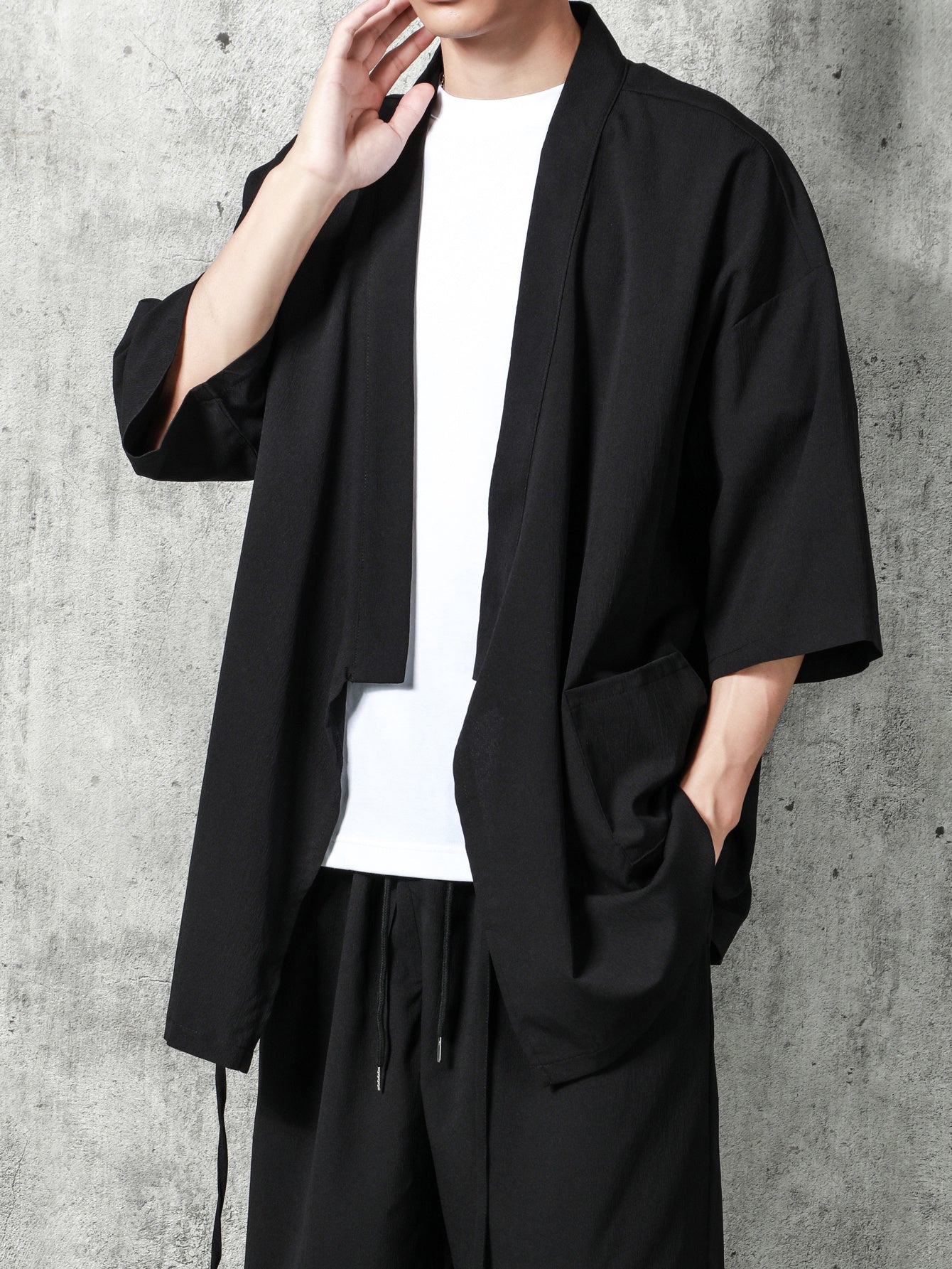 Sun Protection Men's Loose Retro Japanese Style Kimono Shirt