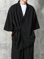 Sun Protection Men's Loose Retro Japanese Style Kimono Shirt