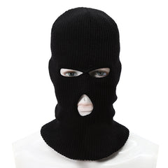 Men's Biker Pullover Hat Woolen Knitted Face Protection Hat