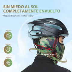Men's Ice Silk Face Mask Breathable Sun Protection Headwear
