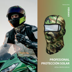 Men's Ice Silk Face Mask Breathable Sun Protection Headwear