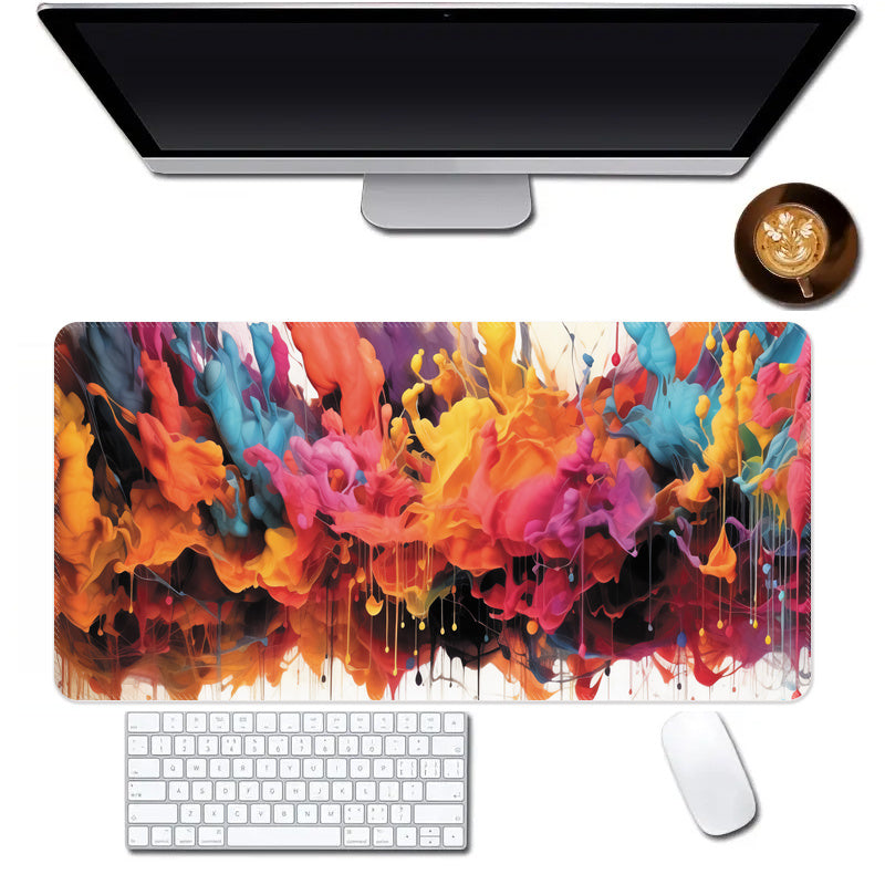 Colorful Splash Ink Series Mouse Pad Non-slip Rubber Keyboard Pad