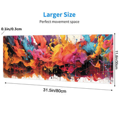 Colorful Splash Ink Series Mouse Pad Non-slip Rubber Keyboard Pad