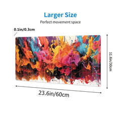 Colorful Splash Ink Series Mouse Pad Non-slip Rubber Keyboard Pad