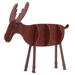 Handcrafted Elk Wooden Ornament for Christmas and Home Decor