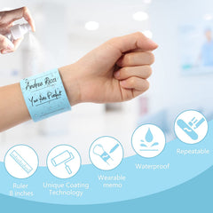 Silicone Memo Wristband Reusable Slap Bracelet Notepad Watchband