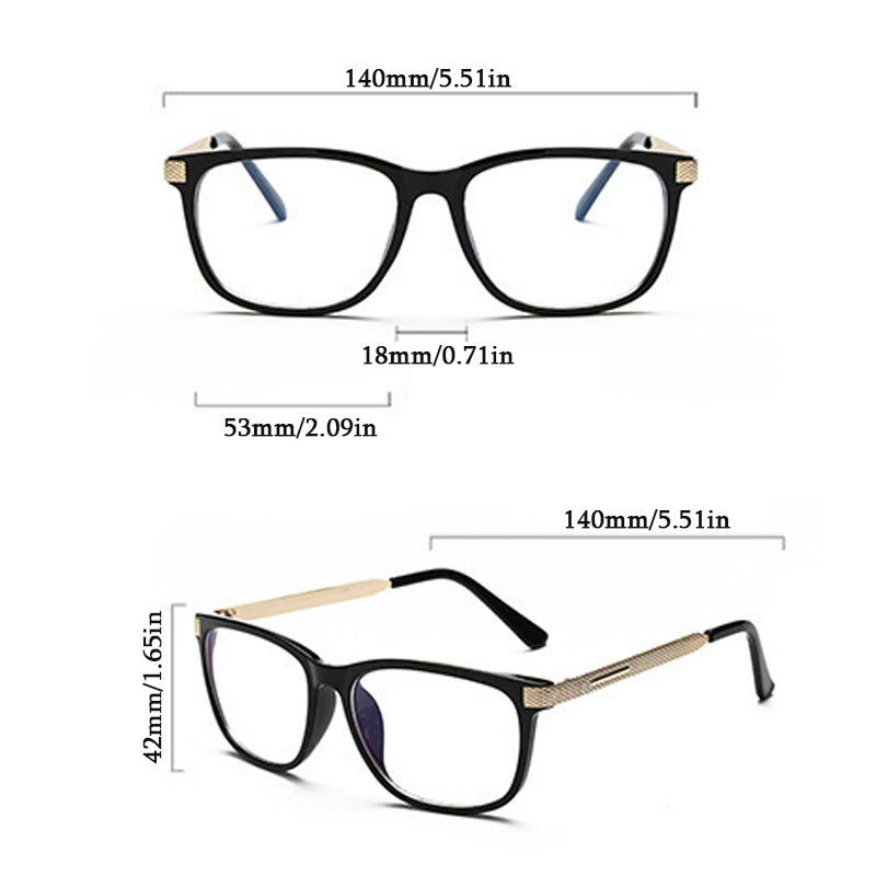 Men's Anti Light Glasses Lightweight Reading Eyeglasses
