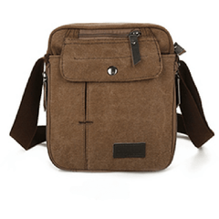 Functional Canvas Messenger Bag Lightweight Shoulder Travel Storage Bag