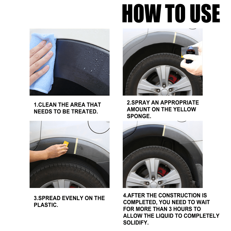 50ml Car Plastic Coating Protection Leather Dashboard Renew Repair