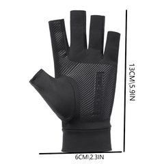 2PCS Outdoor Half Finger Gloves Anti UV Riding Gloves