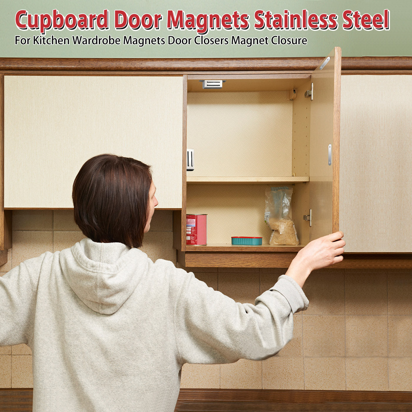 6pcs Magnetic Snap Cabinet Door Magnets Ultra Thin Drawer Magnets