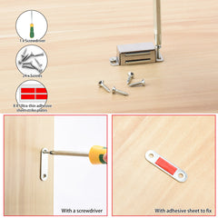 6pcs Magnetic Snap Cabinet Door Magnets Ultra Thin Drawer Magnets