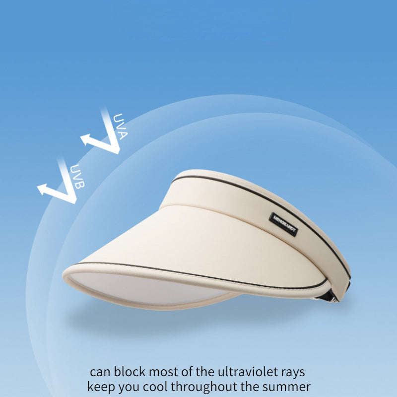 Adjustable Wide Brim Visor Hat UV Protection