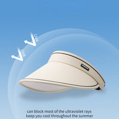 Adjustable Wide Brim Visor Hat UV Protection