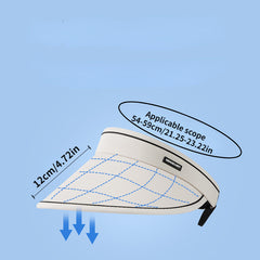 Adjustable Wide Brim Visor Hat UV Protection