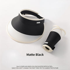 Adjustable Wide Brim Visor Hat UV Protection