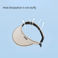 Adjustable Wide Brim Visor Hat UV Protection