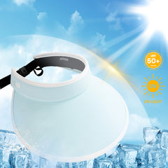 Adjustable Wide Brim Visor Hat UV Protection
