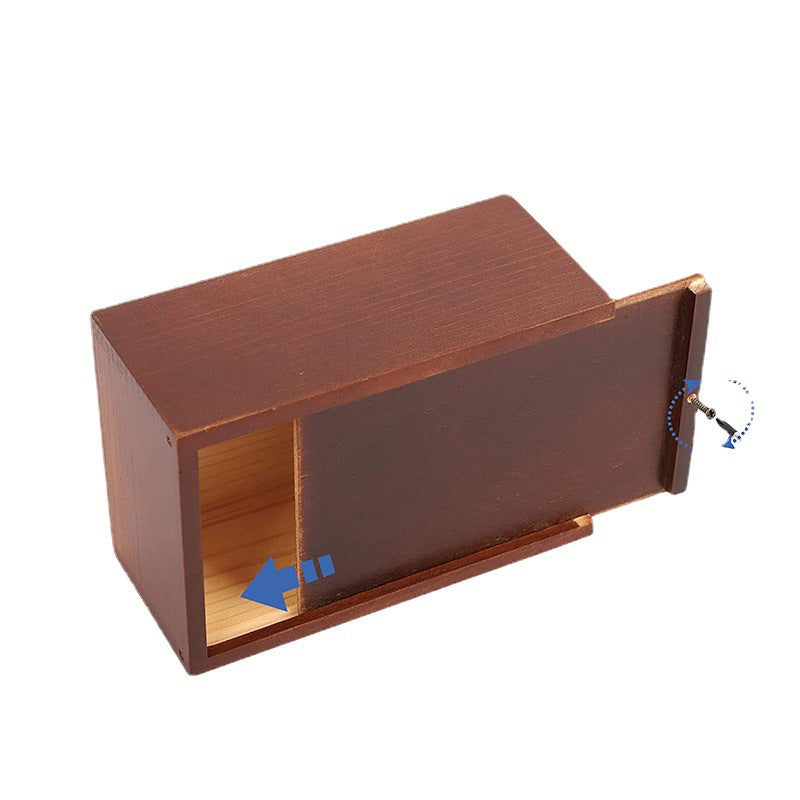 Wooden Pet Urn With Paw Pattern - Memorial Keepsake for Beloved Pet