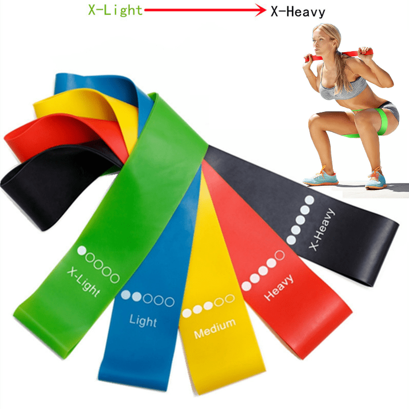 5pcs TPE Resistance Band Set for Squat Buttocks Slimming