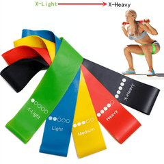 5pcs TPE Resistance Band Set for Squat Buttocks Slimming