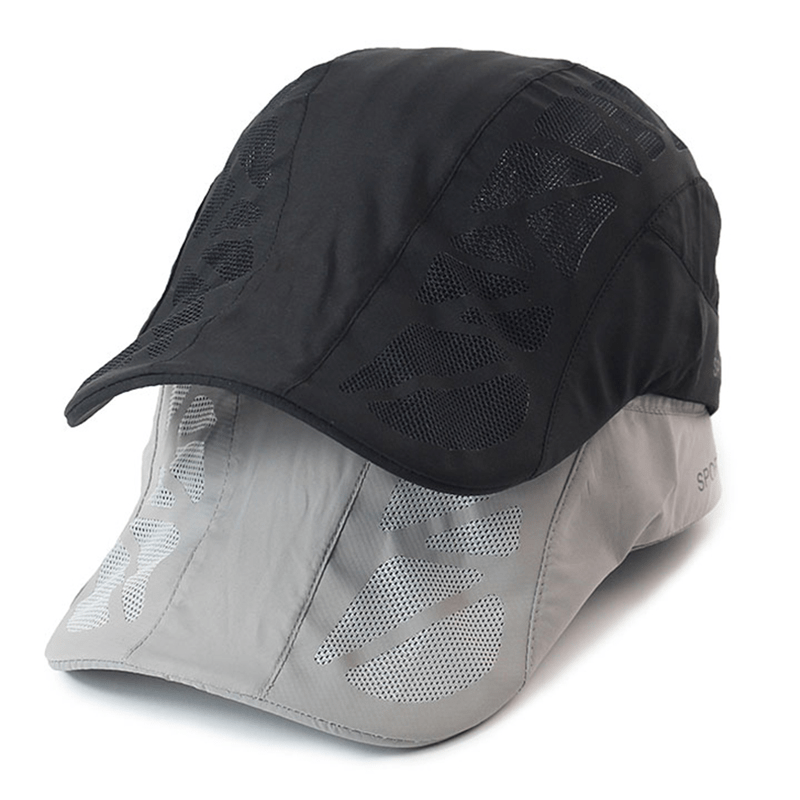 Men's Breathable Mesh Sun Hat Quick Drying Visor Cap