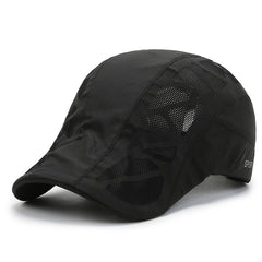 Men's Breathable Mesh Sun Hat Quick Drying Visor Cap