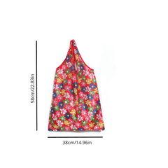 Large Capacity Tote Bag Dacron Foldable Portable Reusable Grocery Bag