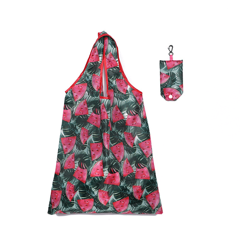 Large Capacity Tote Bag Dacron Foldable Portable Reusable Grocery Bag