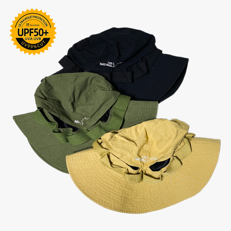 Quick Drying Boonie Hat Solid Mesh Sun Hat For Hiking