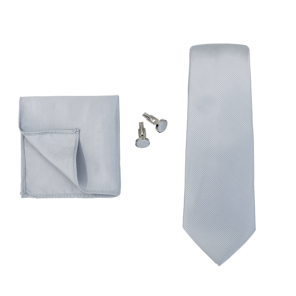 HUISHI 3pcs set Men's Ties Solid Formal Wedding Necktie Jacquard Woven Tie