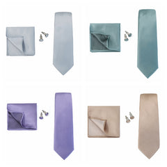HUISHI 3pcs set Men's Ties Solid Formal Wedding Necktie Jacquard Woven Tie