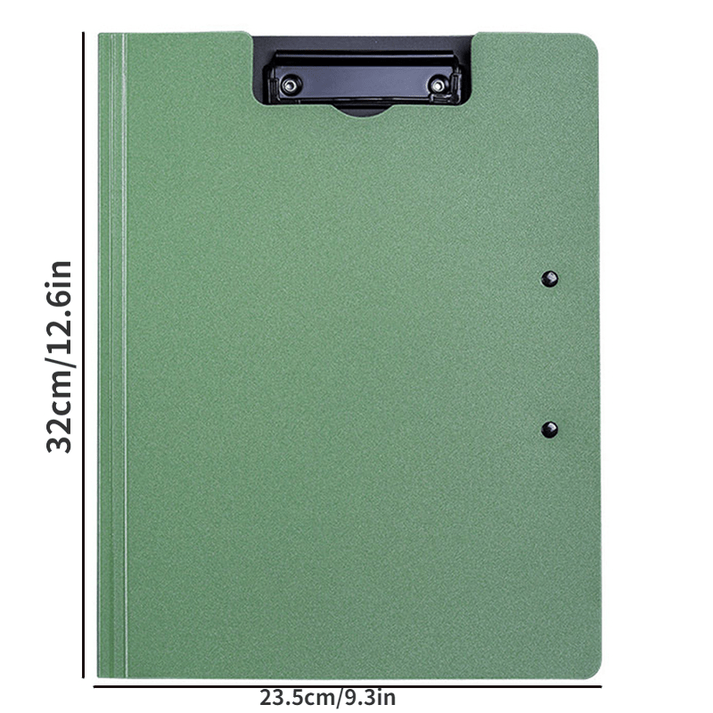 Clipboard Writing Pad Memo Clip Board Double Clips Test Paper Storage Organizer