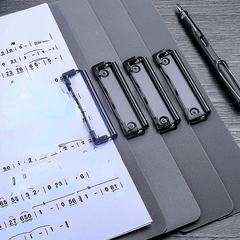 Clipboard Writing Pad Memo Clip Board Double Clips Test Paper Storage Organizer
