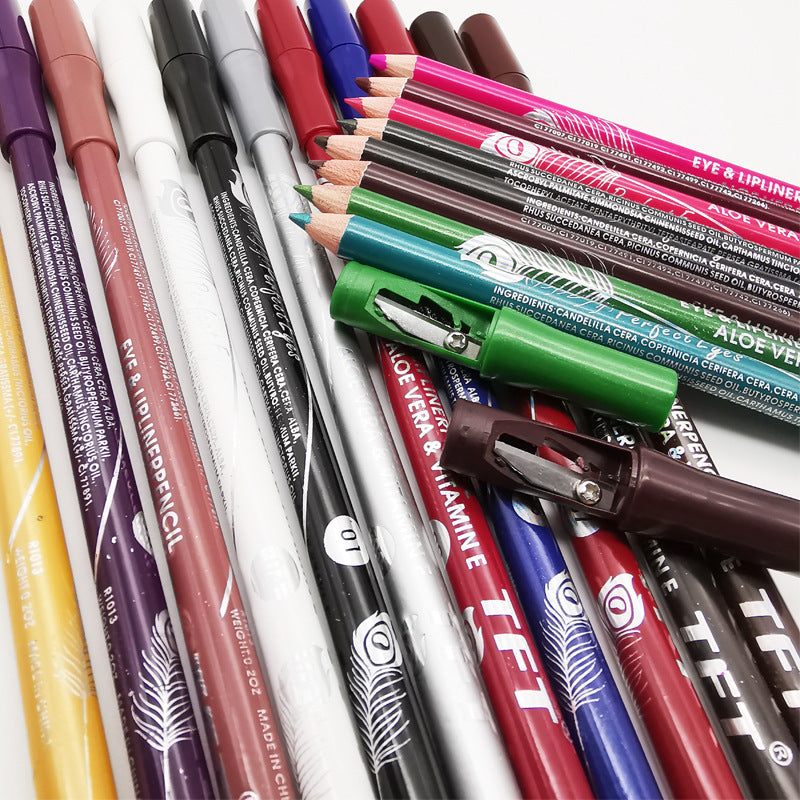 2 in 1 Makeup Pen Lip Liner Eyebrow Pencil Eyeliner Highlighter