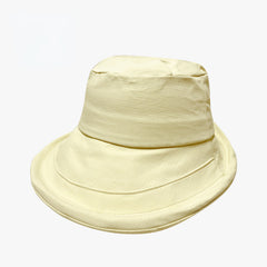 Breathable Sunshade Bucket Hat Solid Lightweight Basin Hat Outdoor UV Protection