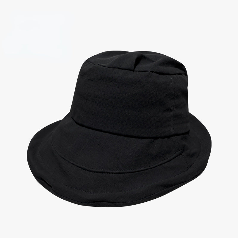 Breathable Sunshade Bucket Hat Solid Lightweight Basin Hat Outdoor UV Protection